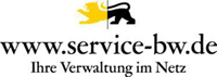 Logo Serviceportal Baden-Württemberg Logo mit gelb-schwarzem Löwe des Serviceportal Baden-Württemberg